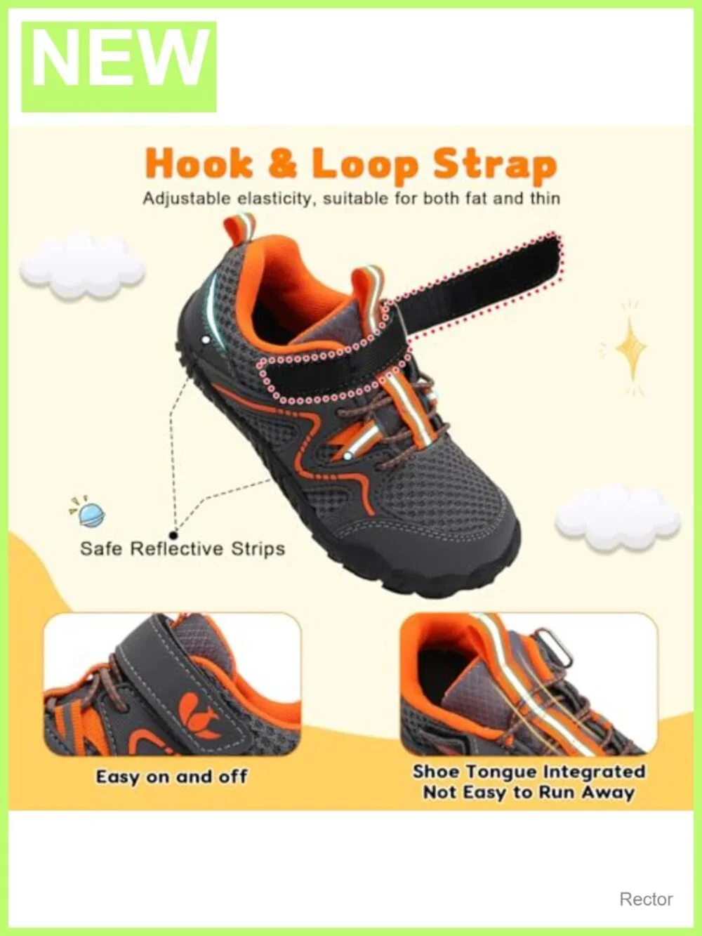 FEETCITY Kids Barefoot Shoes Sneakers Toddler Walking Hiking Tennis Lightweight